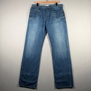 Vintage Levis SilverTab True Straight Men Blue Denim Jeans 36x36 Medium Wash Y2K
